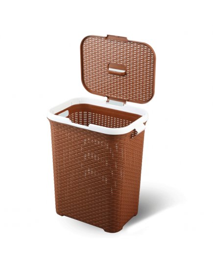 Caino Big Laundry Basket – Large & Durable Plastic Clothes Bin