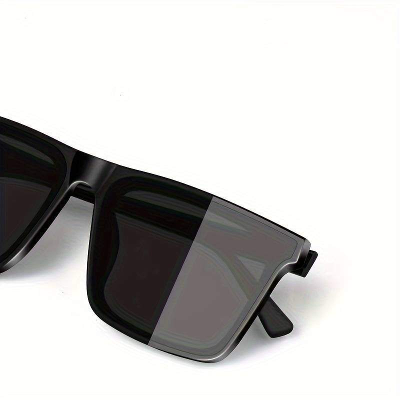 Classic Matte Black Square Sunglasses for Men - Premium UV Protection