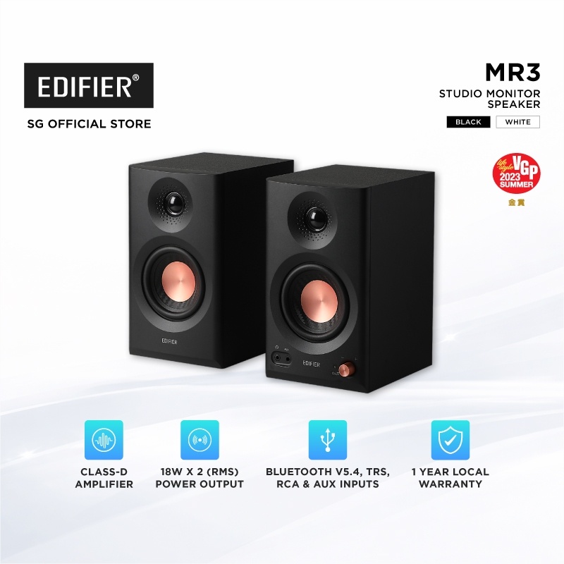 Edifier MR3 BT Powered Studio Monitor Speakers