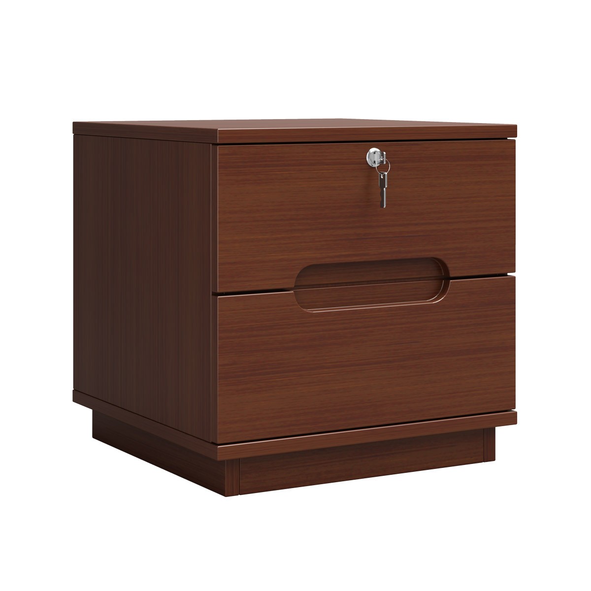 Regal Evelyn Bedside Table - Modern Dual Drawer with Security Lock