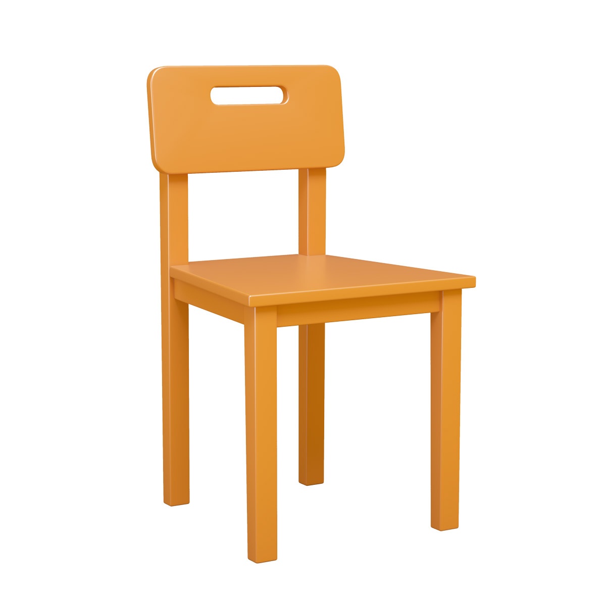 Regal Premium Plastic Study Chair for Kids - Durable & Ergonomic (Orange)