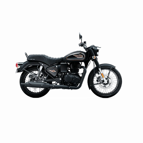 Royal Enfield Bullet 350 Black Gold Edition - Iconic Retro Cruiser Motorcycle