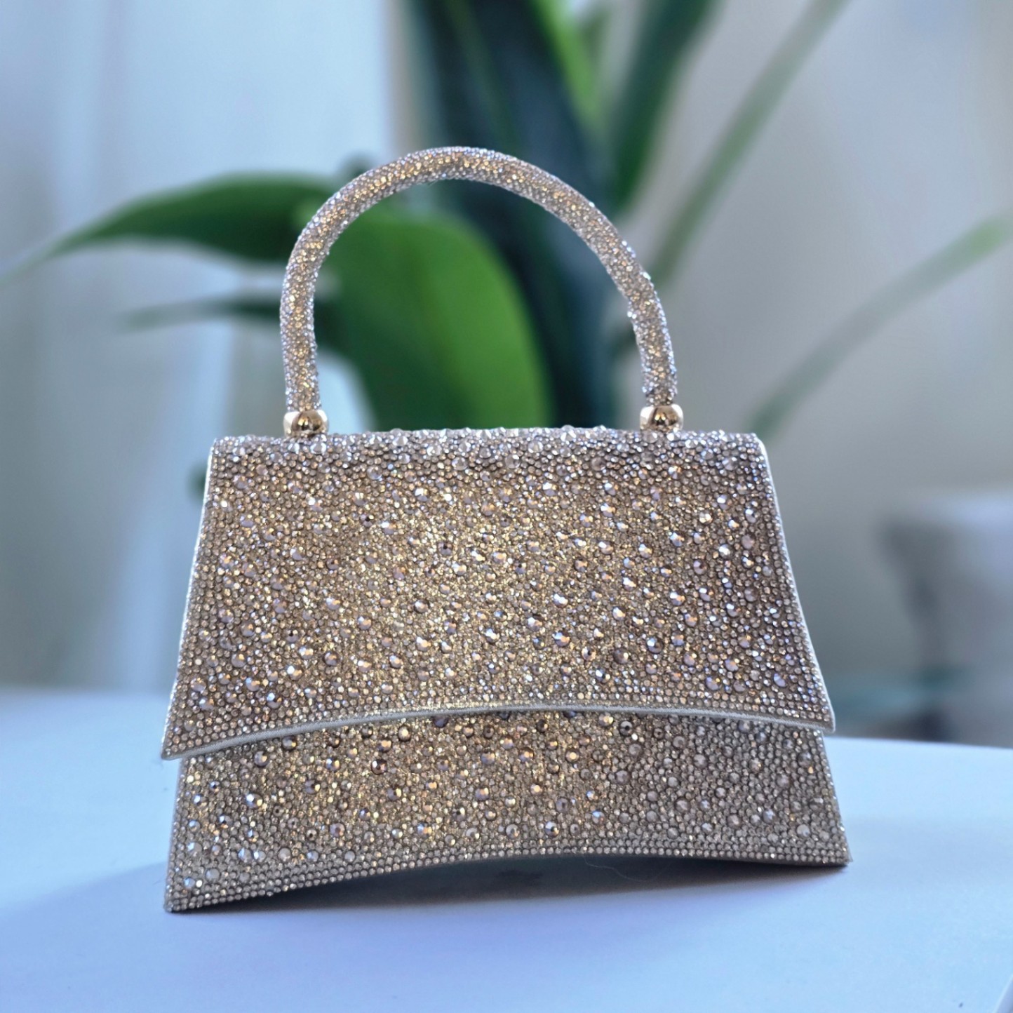 Shimmering Rhinestone Evening Handbag